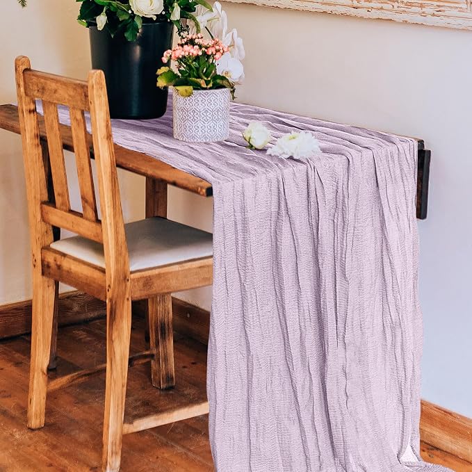 1 Pack Cheesecloth Table Runner 10Ft Christmas Gauze Boho Table Runners - Image 5