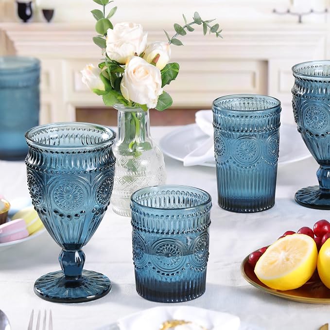 Darlion Goblets, Goblet Glasses, 12oz Water Goblets, Food Grade Glass, - Image 5