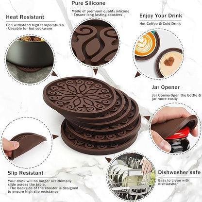 Coasters for Drinks, Silicone Coasters - Image 5