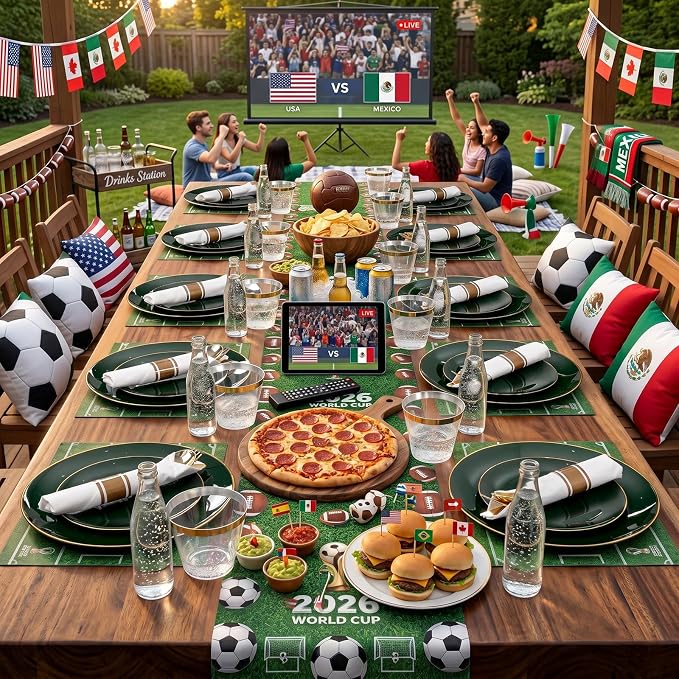 KIRE 175PCS Green Plastic Plates - Image 3