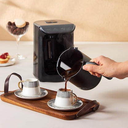 KARACA Globe Turkish Coffee Cup Set of 6, 2.7 oz, Small Espresso Cups - Image 7