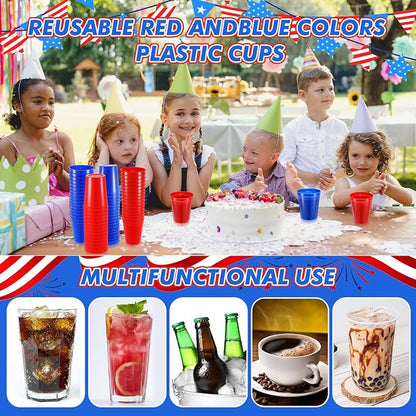 Yungyan 100 Pack 16 oz Stadium Cups Reusable Plastic Cups Blank Drink Stadium - Image 7
