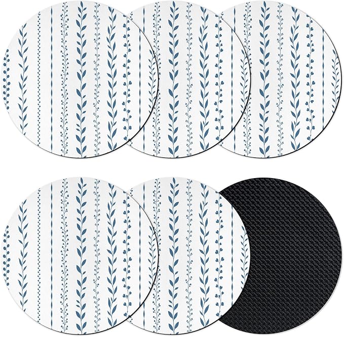Modern Minimalist Coasters Set of 6, Absorbent Coasters by Unknown