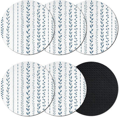 Modern Minimalist Coasters Set of 6, Absorbent Coasters by Unknown