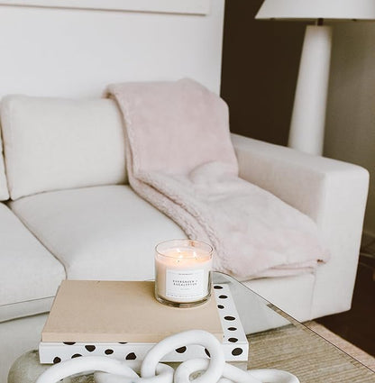 Calyan Wax Co. Home & Holiday 3 Wick Scented Candle - 43 Hour Burn - Luxury 3 Wick Soy Candles - Non Toxic Soy Wax Candles - Long Lasting Large Glass Jar Candle for Home - 14.9oz
