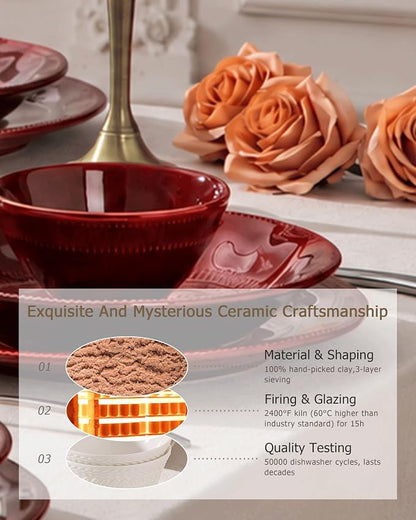 4-piece ceramic dinnerware set - Image 5