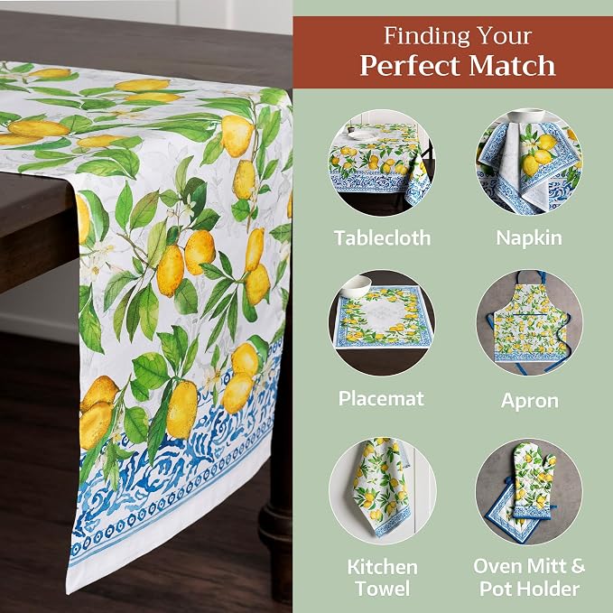 Maison d' Hermine Table Runner 100% Cotton 14.50" x 108" | Table Runners 108 - Image 6