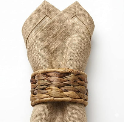 Napkin Rings – Pack of 12, Handwoven Rustic Table Décor - Image 3