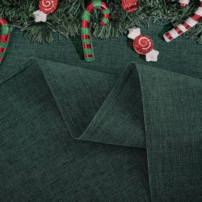 Softalker Large Rectangular Table Cloth Green 120x60 inch Linen Textured Tablecloth Waterproof, Stain and Wrinkle Resistant, Extra Lang Table Cloth for 6/8 Foot Rectangle Tables Decor Christmas