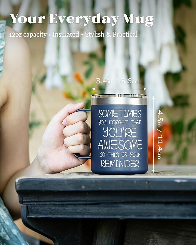 Inspirational Coffee Mug for Men, 12oz Insulated Stainless Steel Mug - Image 2