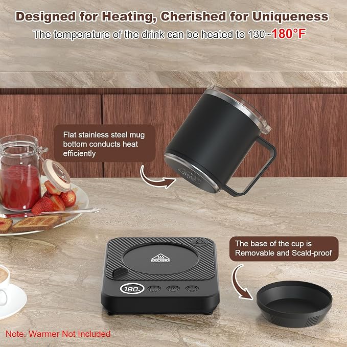 Felibeaco 16oz Heated Coffee Mug - Image 2