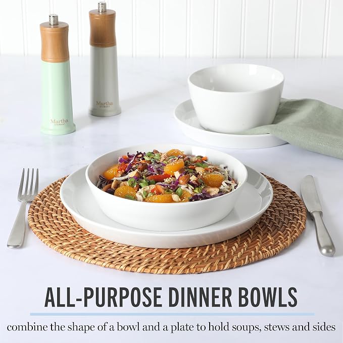 Martha Stewart Selma Chip & Scratch Resistant Dinnerware Set Service - Image 5