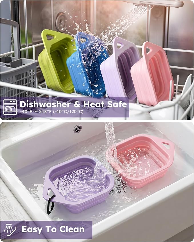 Pecute 2 Pack Foldable Dog Bowls - Image 7