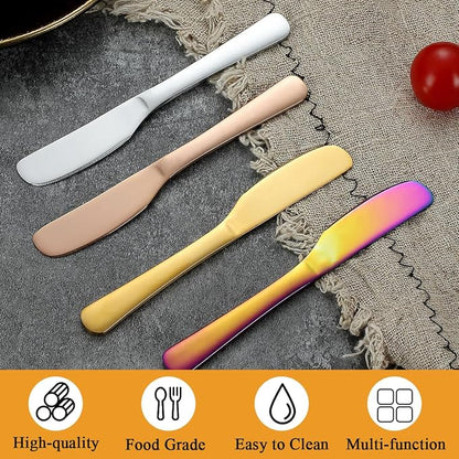Butter Knife Spreader 4 Pcs, Stainless Steel Butter Knives - Image 6