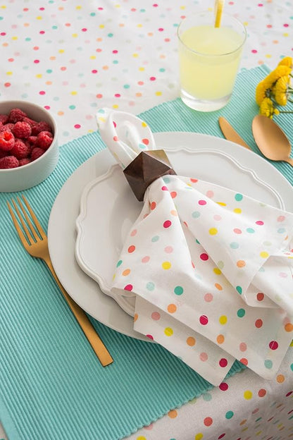 DII Polka Dot Party Print Tabletop Collection Reusable & Machine Washable - Image 6