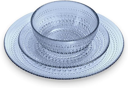 Blue Glass Mugs Set of 4, 10oz Coffee Cups or Vintage Tea Cups, Aesthetic Blue - Image 8