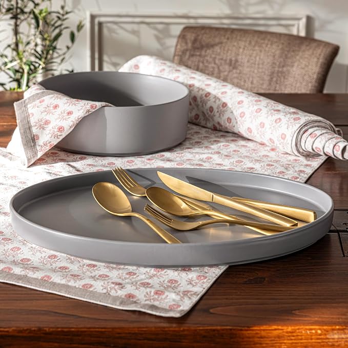 Over&Back 18x90 Hand-Blocked Printed Cotton Table Runner - Image 9