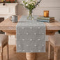 Artoid Mode Grey Farbic Rustic Cotton Woven Table Runner, Farmhouse Retro by ArtoidMode