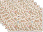 Floral Birds Placemats - Spring Summer Place Mat Set of 4 Hummingbird Butterfly Tablemats 12x18 for Party Kitchen Dining