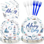96 Pcs Ahoy It's A Boy Baby Shower Decorations, Serves 24 | Nautical Baby Boy by Greencian