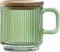 Lysenn Glass Coffee Mug with Lid by Lysenn
