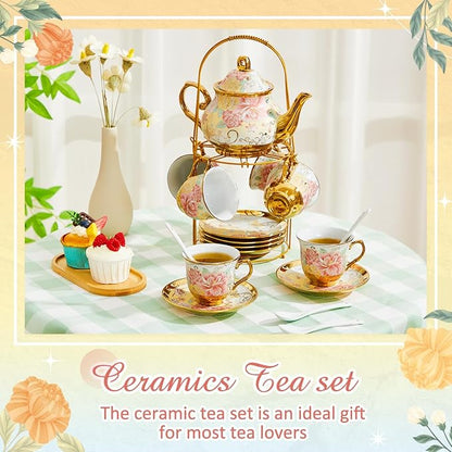 Zhehao 20 Pcs Porcelain Tea Set - Image 3