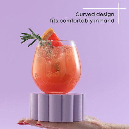 JoyJolt Spirits Stemless Wine Glasses - Image 2