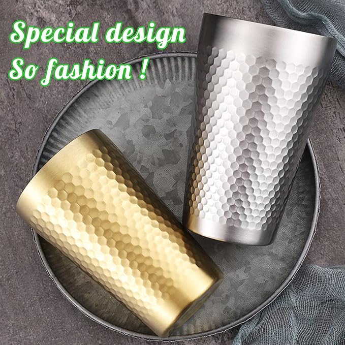 BEFOY Pint Cup - 16oz Double Layer Cup Wall Stainless Steel Unbreakable Hot & - Image 8