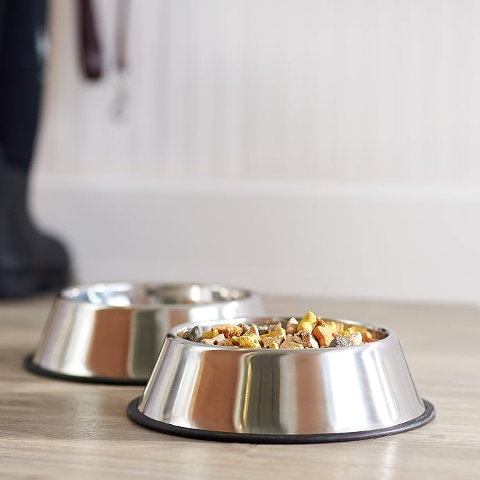 Amazon Basics Stainless Steel Non-Skid Dog Water And Food Bowls, Dishwasher Safe - Image 6