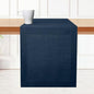 D'Moksha Homes Linen Navy Blue Table Runner 84 Inches Long - 100% Pure Linen 14 x 84 Inch Table Runner for Dining, Easter - Machine Washable