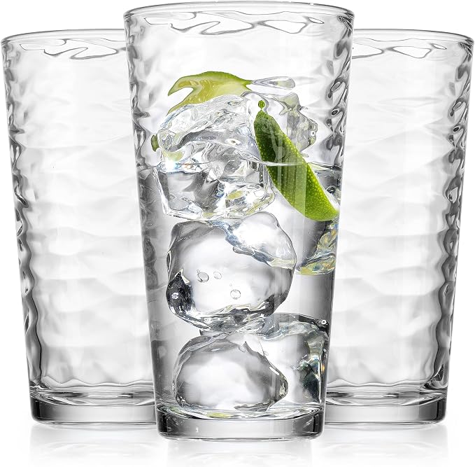 Glaver's Drinking Glasses Set of 10 Highball Glass Cups, 17 Oz Cooler - Image 2