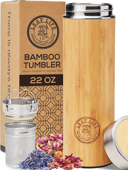 Leaflife Premium Bamboo Tea Infuser Bottle by LeafLife