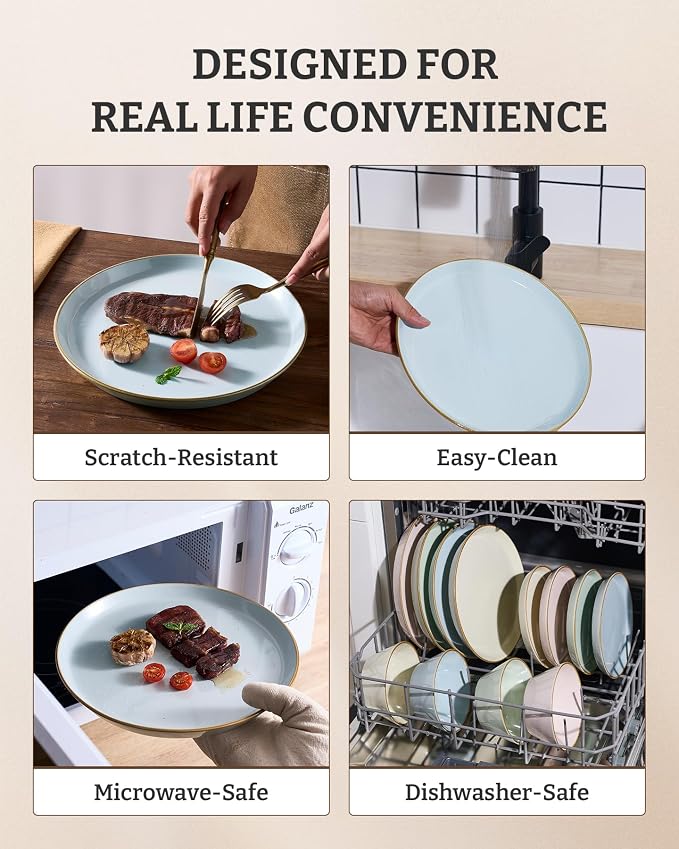 Famiware Saturn Dinnerware Sets, Ceramic Dishes - Image 7
