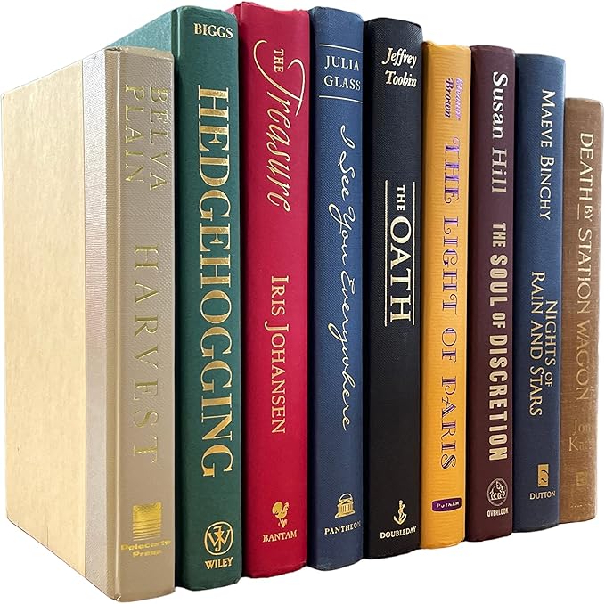 Real Books by Color® (Set of 7, Multicolor) Decorative Bookshelf Home Decor Shelf Styling Photo Prop