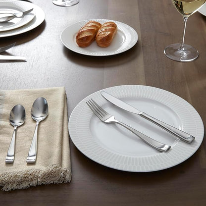 Oneida Moda 2-Piece Silverware Serving Forks, Flatware | silver, dishwasher - Image 3