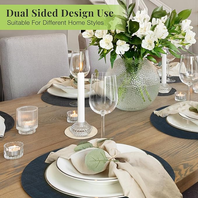 Fyvva Placemats Set of 4, Stain & Scratch Resistant, - Image 6