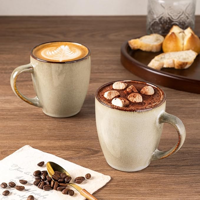 GBhome Ceramic Coffee Mugs Set of 6, 12oz Stoneware Coffee Mugs Set - Image 5