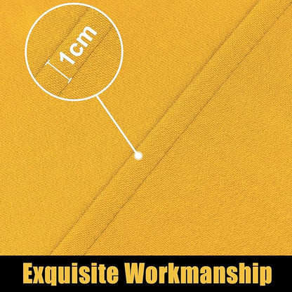 Smiry Rectangle Picnic Table Cloth, Waterproof Elastic Fitted Tablecloths for 8 Foot Tables, Washable Polyester Table Cover for Camping, Indoor and Outdoor (Mustard Yellow, 30"x96")