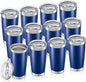 20oz Tumbler Bulk with Lid Stainless Steel Tumblers, 12 Pack | Leak Proof Lid by Unknown