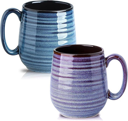 Hasense Large Coffee Mugs Set of 2, Ceramic 20 oz Coffee Cups by Hasense