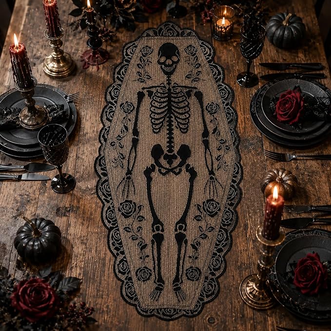 Halloween Tablerunner in Black Polyester - Image 2