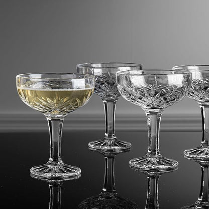 Godinger Champagne Glasses, Champagne Glass Set, Coupes Barware Martini Glasses - Image 2