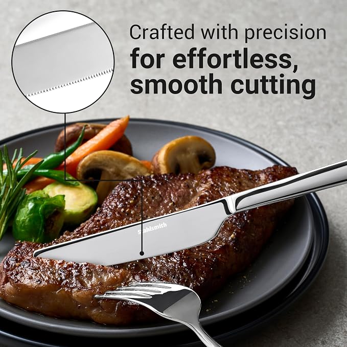30-Piece Durable Silverware Set, 18/10 Stainless Steel Flatware | Dishwasher - Image 5