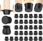 Aneaseit Chair Leg Floor Protectors - 32 pcs Black - Felt Bottom Silicone Pads for Hardwood Floors & Furniture Feet - Rubber Caps for Chairs - Medium