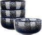 S&Q'S CERAMICS Bowl Set of 4, 36 Ounce Kitchen Bowls by SQsCeramics