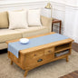 Solino Home 100% Pure Linen Table Runner Sky Blue Hemstitch, 14 x 60 in | by SolinoHome