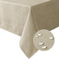 H.VERSAILTEX Linen Textured Table Cloths 54 x 54 Inch Premium Solid Tablecloth Spill-Proof Waterproof Table Cover for Dining Buffet Feature Extra Soft and Thick Fabric Wrinkle Free, Taupe