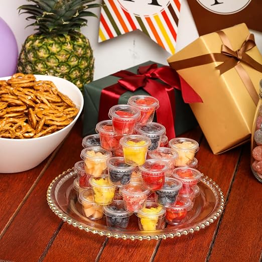 VITEVER Jello Shot Cups, Small Plastic Containers Lids, Airtight and Stackable - Image 6