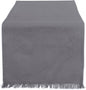 DII Everyday Collection, Fringed Solid Tabletop, Table Runner by DII