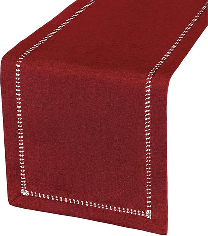 Grelucgo Handcrafted Solid Color Dining Table Runner, Dresser Scarf, by Grelucgo
